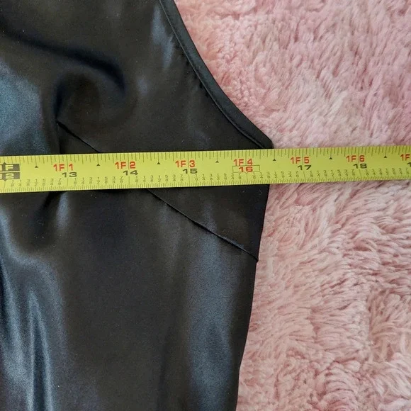 Vintage Ice Slip Dress Black Size 4 - Picture 6 of 8